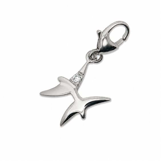 Anhänger Comete Dame in Gold Diamante 0.01 Ct GLB006 - GLB006